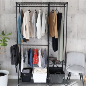 幅115cm システムスチールハンガーラック